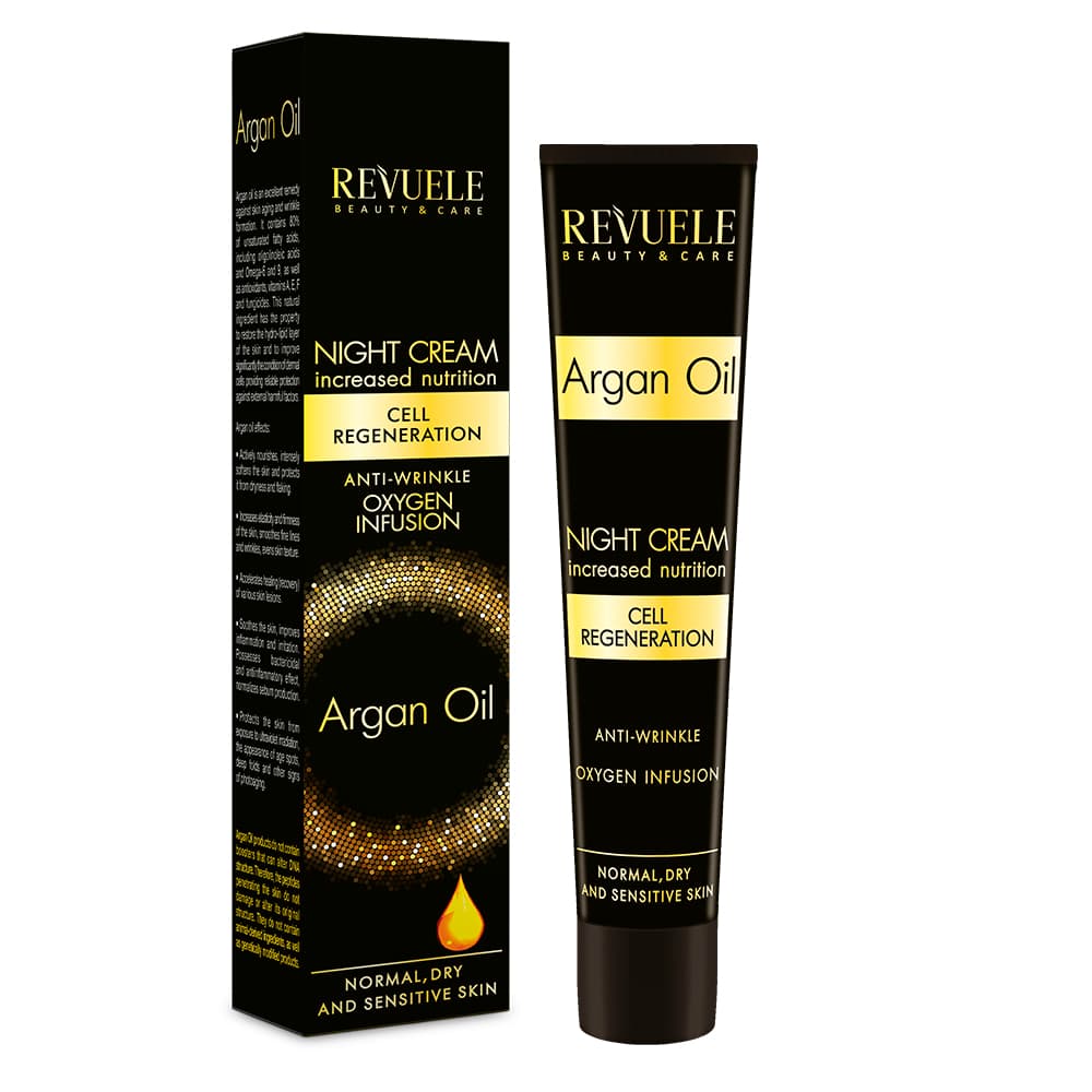 کرم شب ضد چروک روغن آرگان رویول Revuele