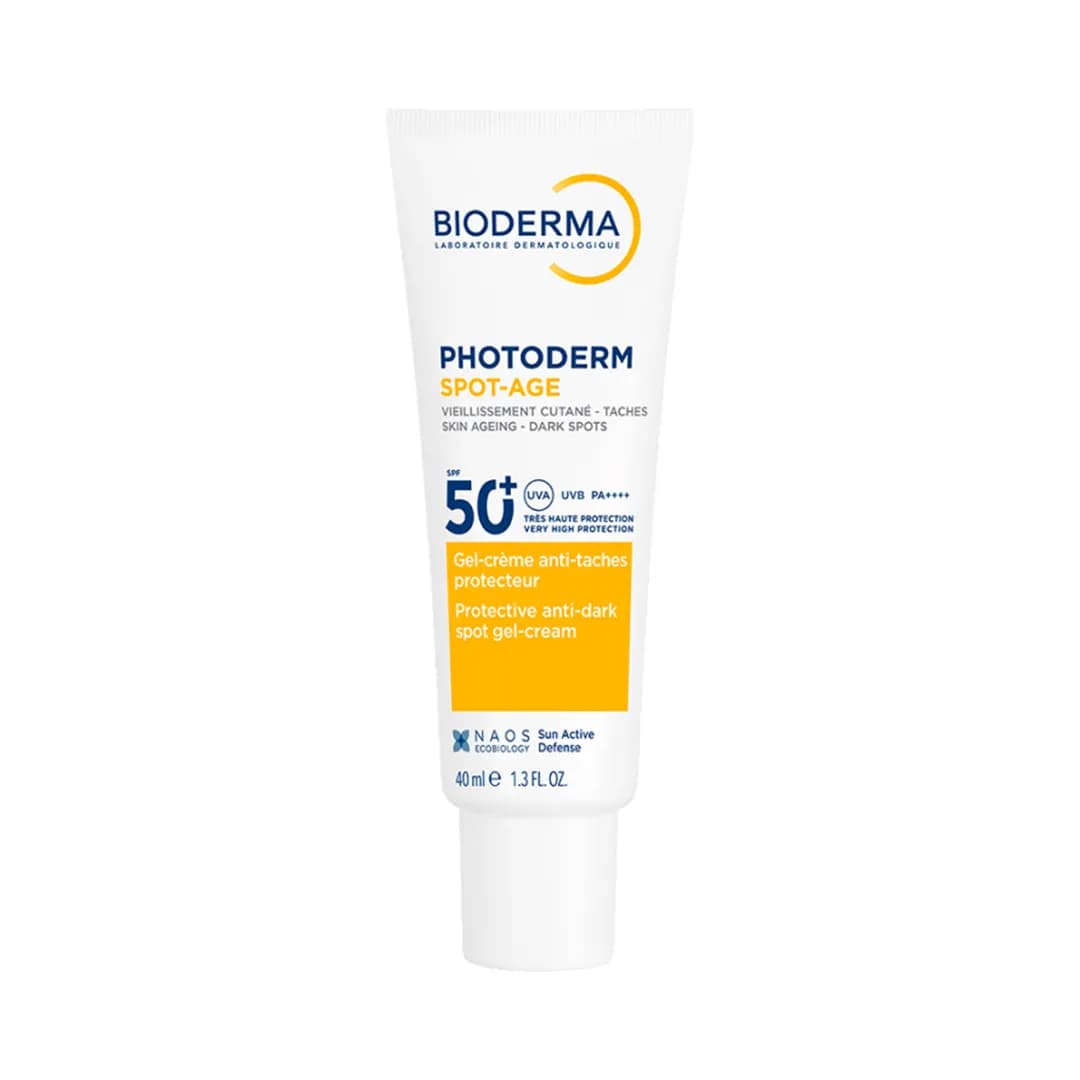 ژل کرم ضد آفتاب ضد لک و ضد چروک بایودرما PHOTODERM SPOT-AGE SPF50 حجم 40 میلی لیتری