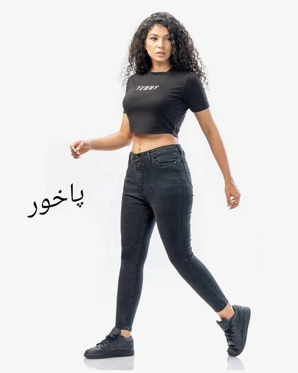 شلوار لی جذب زغالی تیره ترک سوپرکش قد 90 — تصویر ۱۲