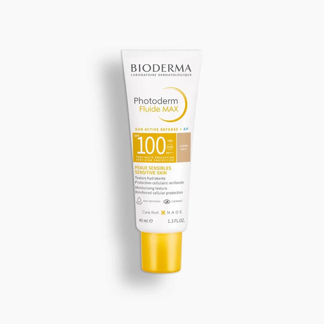 ضد آفتاب رنگی بایودرما Photoderm Fluide MAX SPF100 حجم 40 میلی لیتری