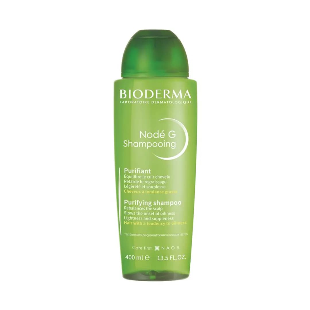 شامپو لایه بردار مو بایودرما Node G Shampooing حجم 400 میلی لیتری