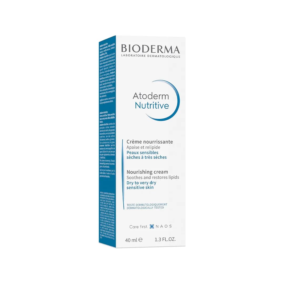 کرم مرطوب کننده و مغذی بایودرما Atoderm Nutritive حجم 40 میلی لیتری — تصویر ۴