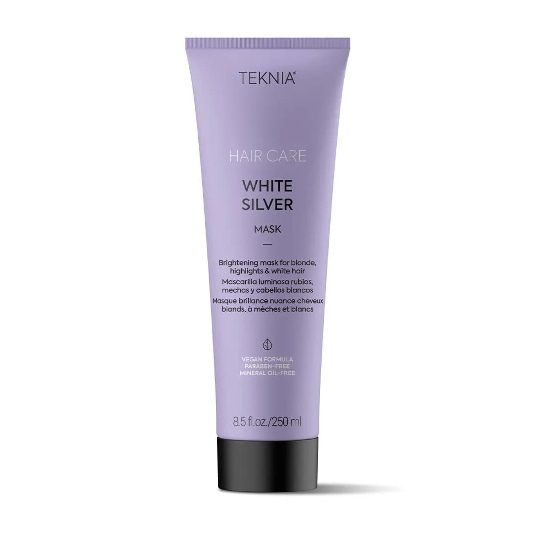 ماسک مو ضد زردی لاکمه TEKNIA WHITE SILVER حجم 250 میلی لیتری