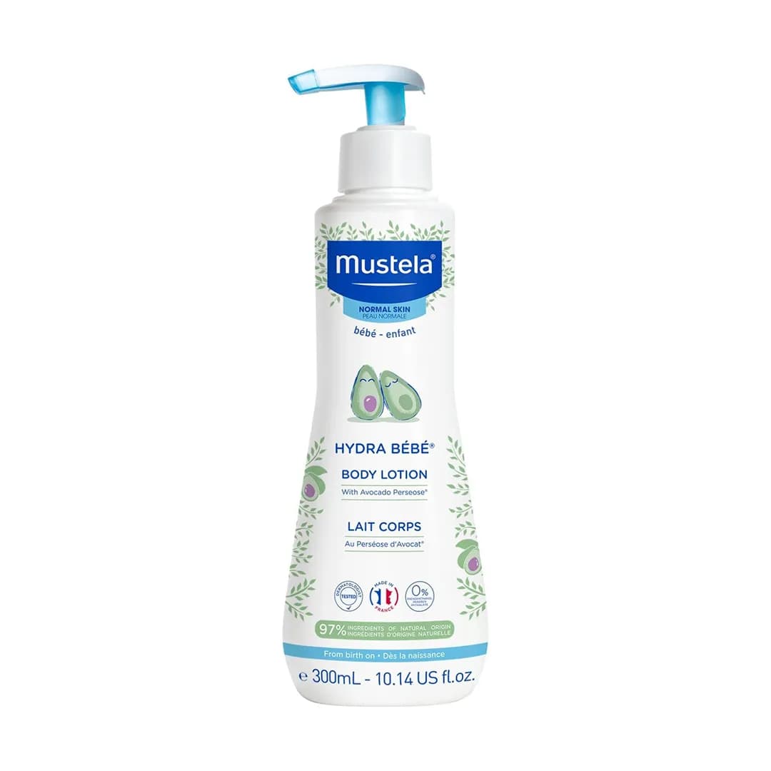 لوسیون بدن مرطوب کننده موستلا HYDRA BEBE حجم 300 میلی لیتری — تصویر ۵