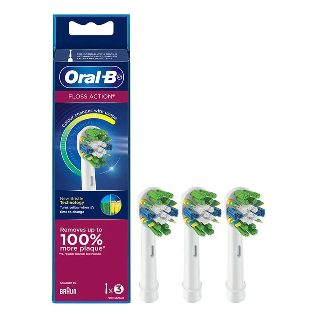یدک 3 عددی مسواک برقی اورال بی FLOSS ACTION — تصویر ۲