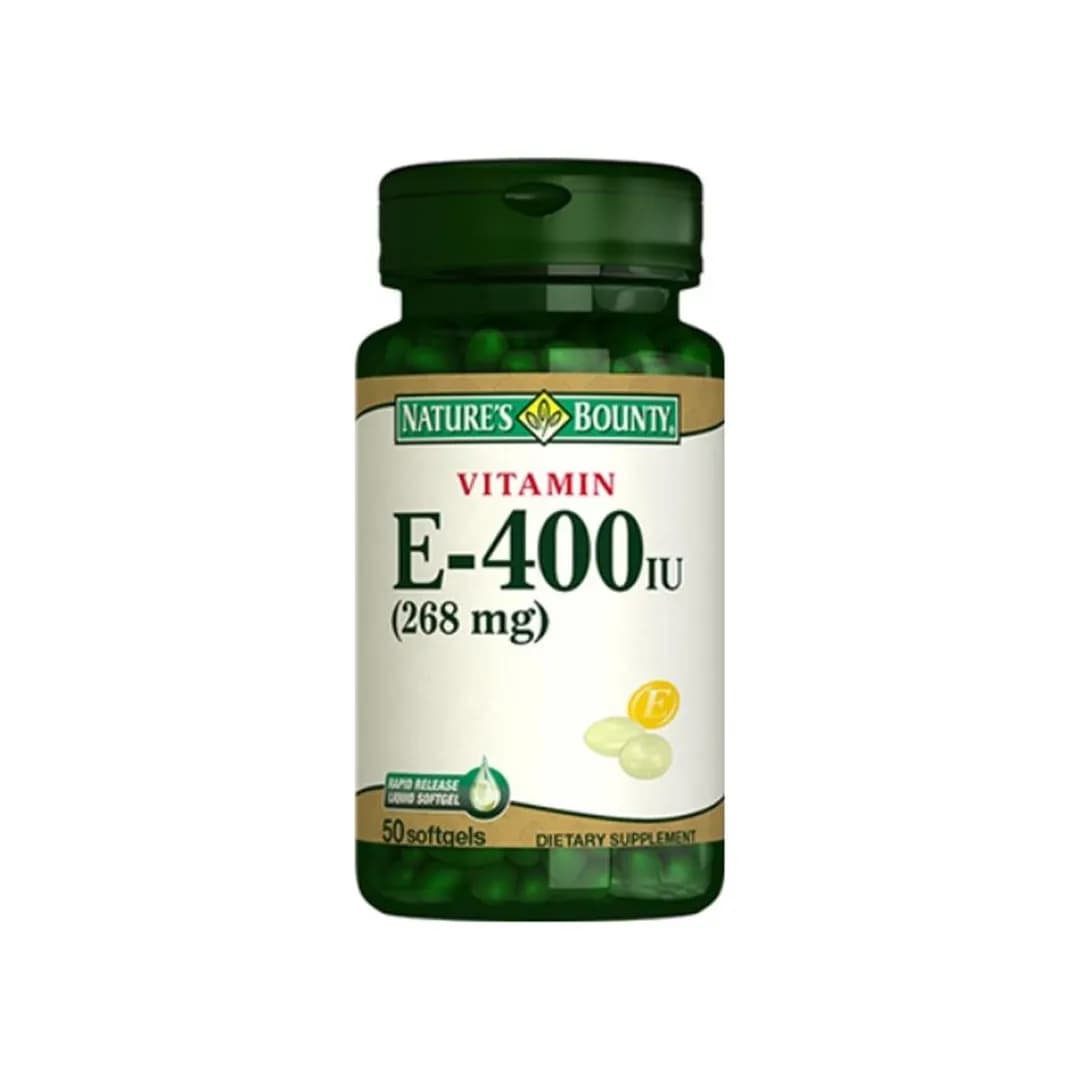 قرص ویتامین E نیچرز بونتی تعداد 50 عددی