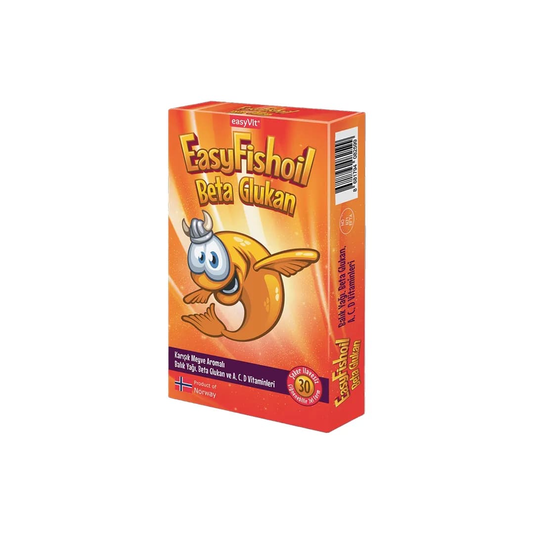 پاستیل جویدنی روغن ماهی EasyFishoil Beta Glukan تعداد 30 عددی — تصویر ۱۰