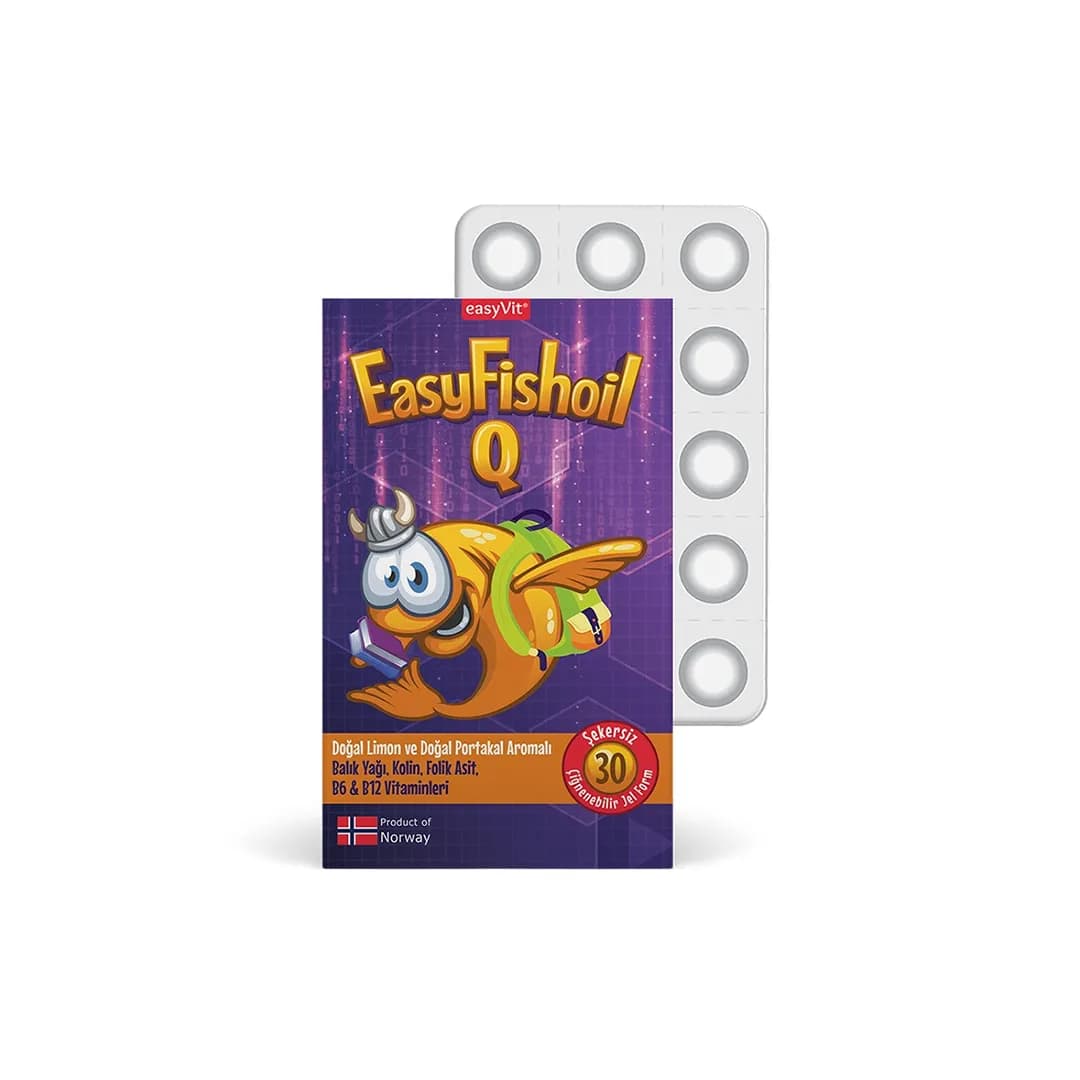 پاستیل جویدنی روغن ماهی EasyFishoil Q تعداد 30 عددی — تصویر ۹