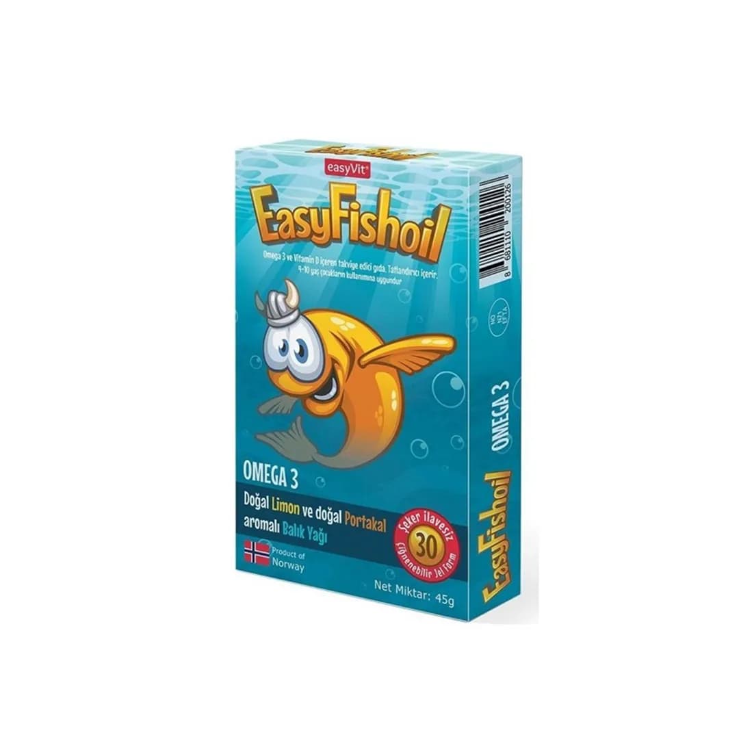 پاستیل جویدنی روغن ماهی EasyFishoil تعداد 30 عددی — تصویر ۲
