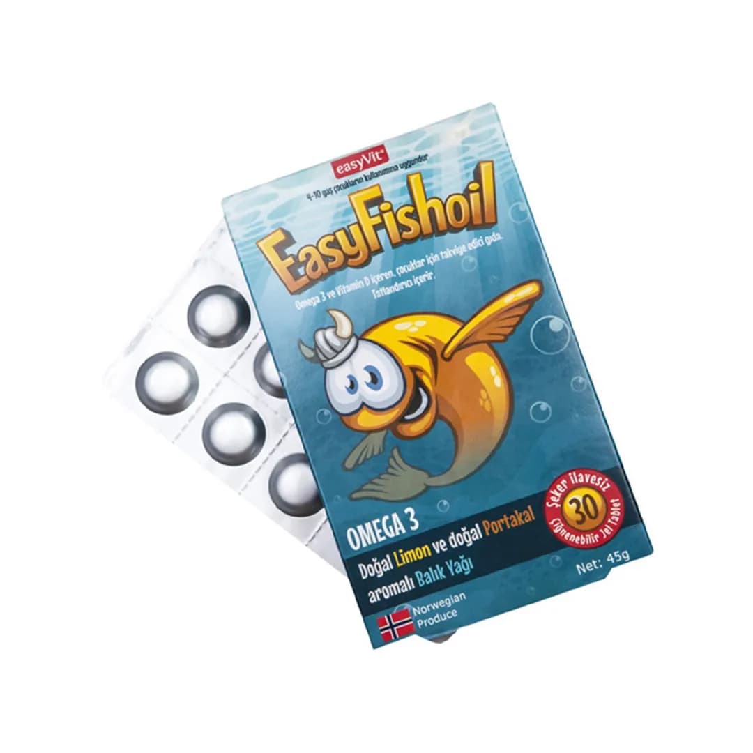 پاستیل جویدنی روغن ماهی EasyFishoil تعداد 30 عددی — تصویر ۳
