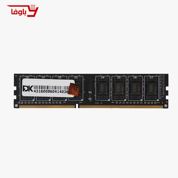 رم کامپیوتر اف دی کی DDR3 | ظرفیت 4 گیگابایت | مدل FDK 1600Mhz CL11