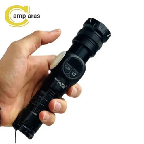چراغ قوه شارژی اسمال سان مدل ZY-S2305 زوم دار — تصویر ۶