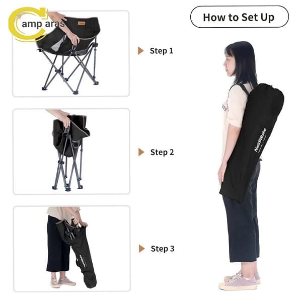 صندلی کمپینگ نیچرهایک تاشو مدل NH20JJ022 — تصویر ۷