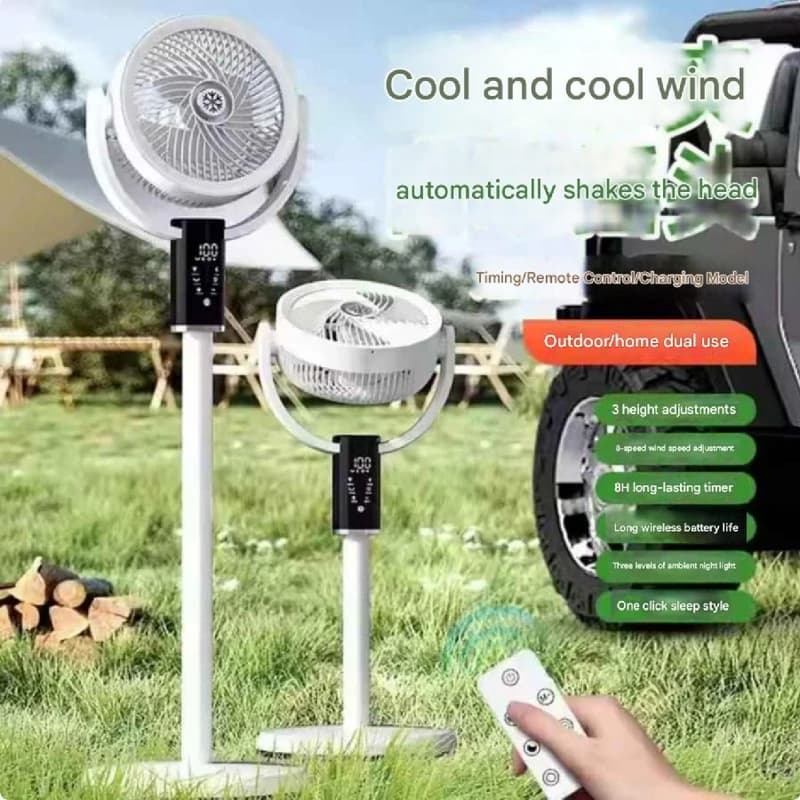 پنکه شارژی F5 هشت سرعته دارای کنترل wireless portable circulation fan — تصویر ۷
