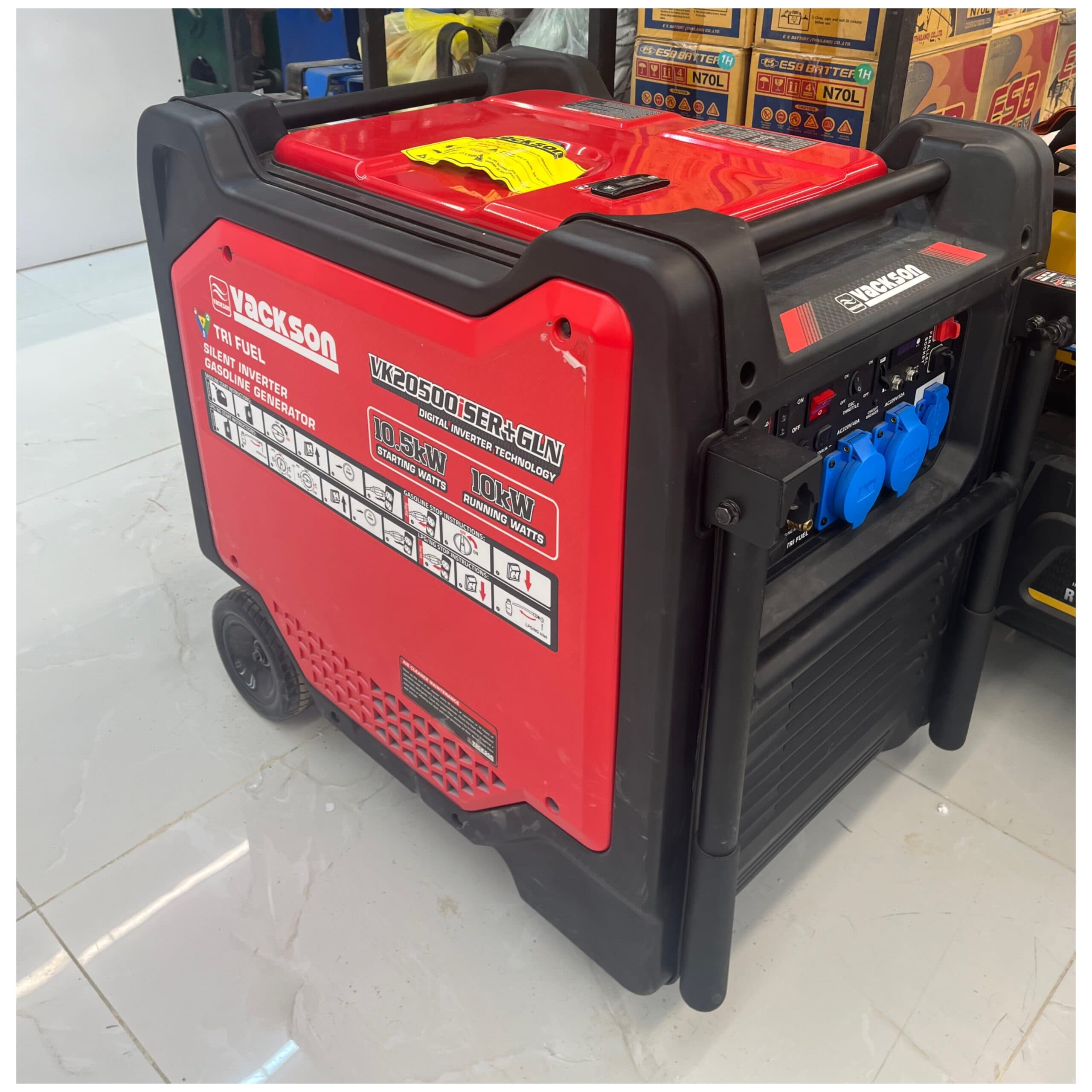 موتور برق سوپر سایلنت سه گانه سوز اینورتر 10.5 کیلووات واکسون مدل VK20500iser+GLN ریموت استارت — تصویر ۱۰