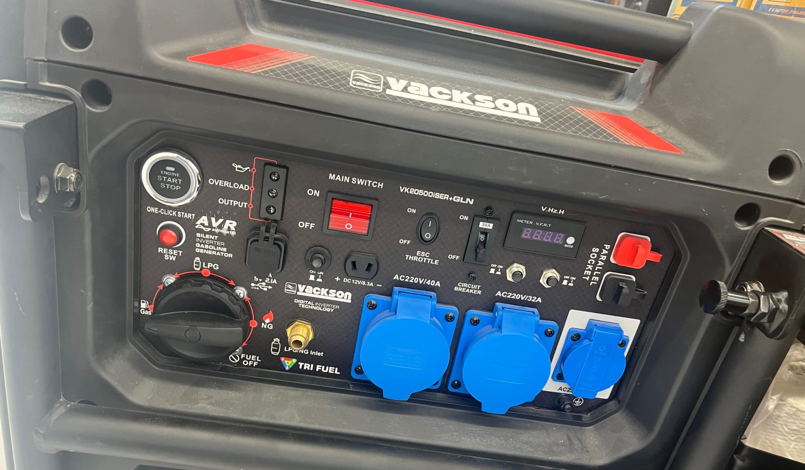 موتور برق سوپر سایلنت سه گانه سوز اینورتر 10.5 کیلووات واکسون مدل VK20500iser+GLN ریموت استارت — تصویر ۹