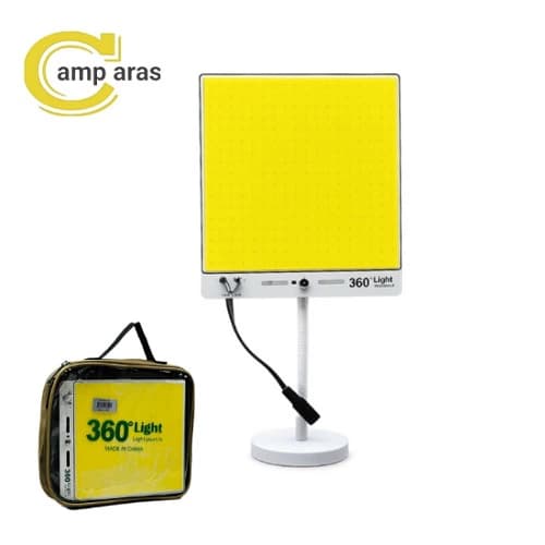 چراغ کمپینگ 360 لایت 600 وات TM-04 COB ریموت دار — تصویر ۸