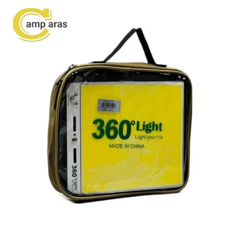 چراغ کمپینگ 360 لایت 600 وات TM-04 COB ریموت دار — تصویر ۹