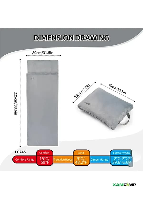 کیسه خواب یک نفره نیچرهایک مدل CNK2300SD022 — تصویر ۱۱