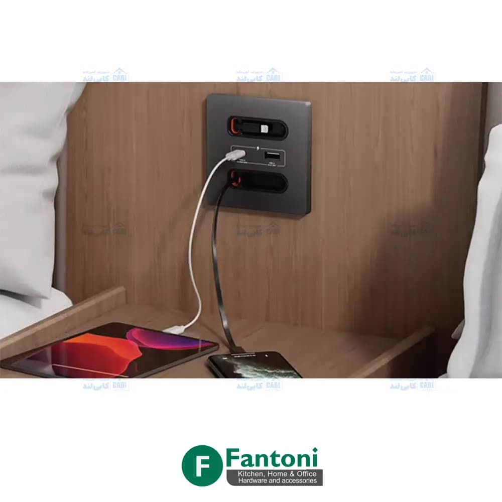 هاب شارژر همراه با کابل 800mm مدل TENO فانتونی N369