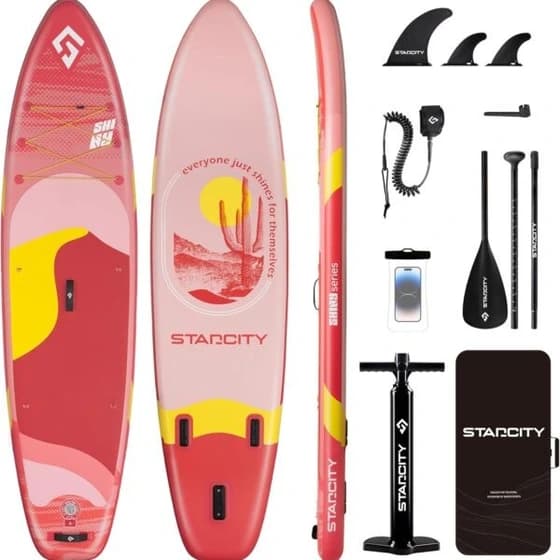 پدل برد استار سیتی STARCITY مدل SHINY PINK سایز 11 فوت