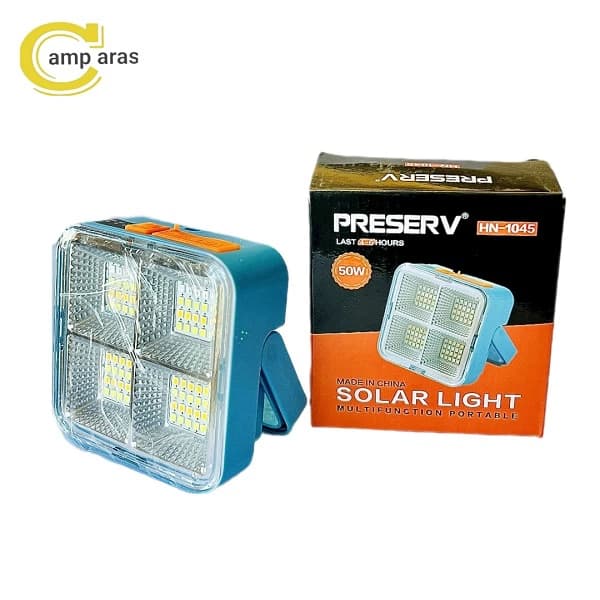 پروژکتور شارژی خورشیدی PRESERV HN-1045 — تصویر ۸
