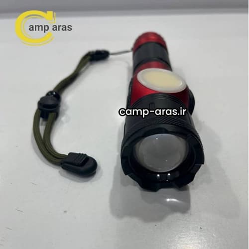چراغ قوه شارژی زوم دار مدل XA-B606 LED COB دو لامپ — تصویر ۱۱