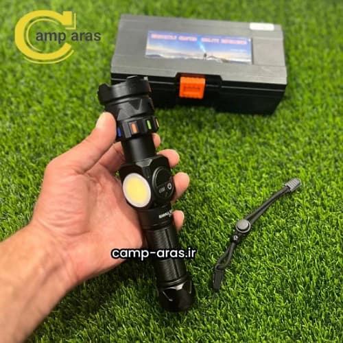 چراغ قوه شارژی زوم دار اسمال سان کد ZY-701 پاوربانکی — تصویر ۳