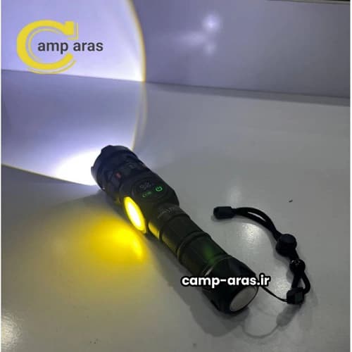چراغ قوه شارژی زوم دار اسمال سان کد ZY-701 پاوربانکی — تصویر ۵