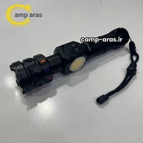 چراغ قوه شارژی زوم دار اسمال سان کد ZY-701 پاوربانکی — تصویر ۷