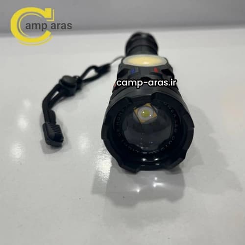 چراغ قوه شارژی زوم دار اسمال سان کد ZY-701 پاوربانکی — تصویر ۹