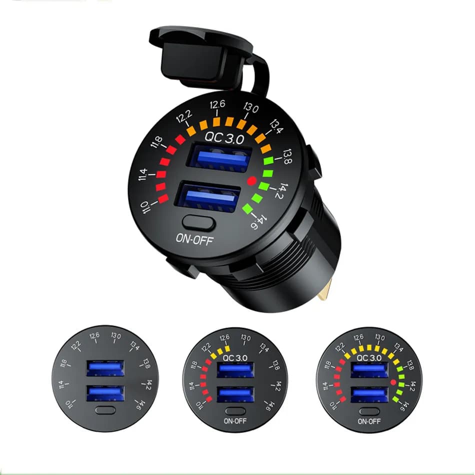 شارژر usb توکار خودرو فست شارژ — تصویر ۱۰