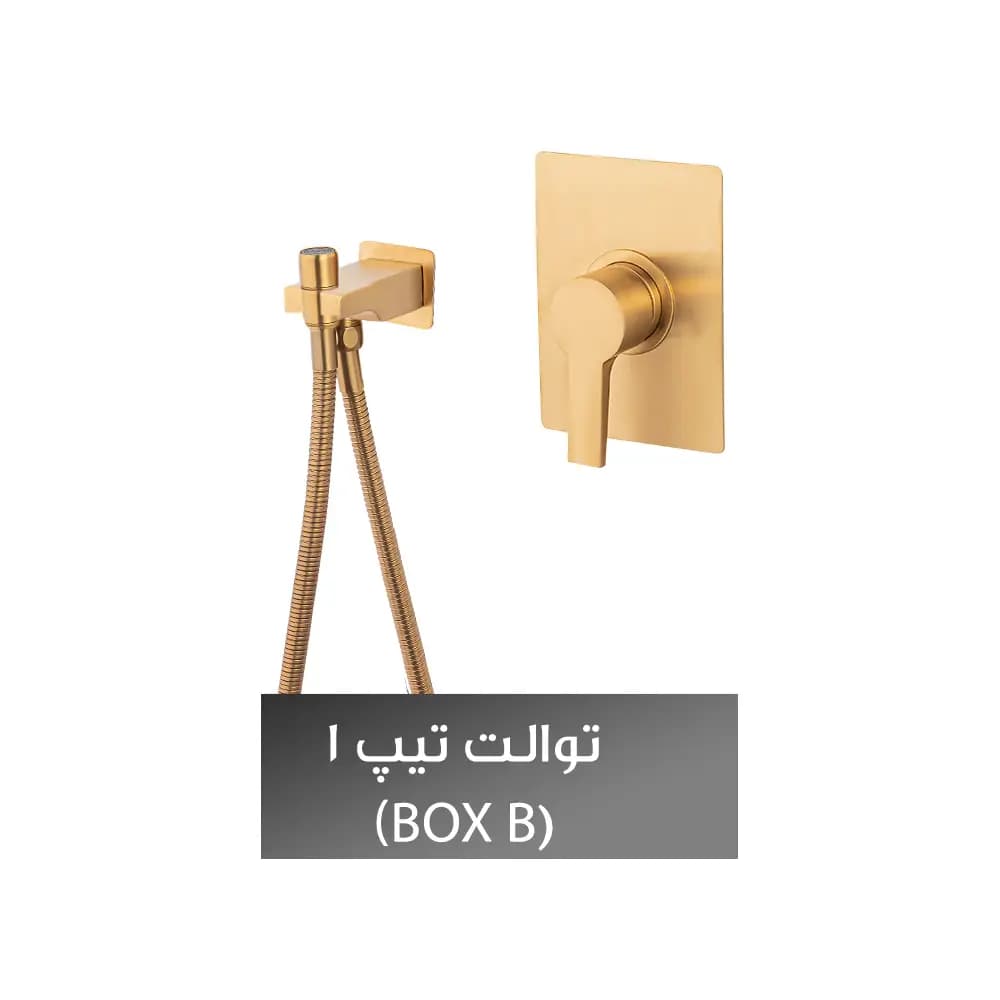 شیر توالت توکار شیذر مدل فلت تیپ ۱