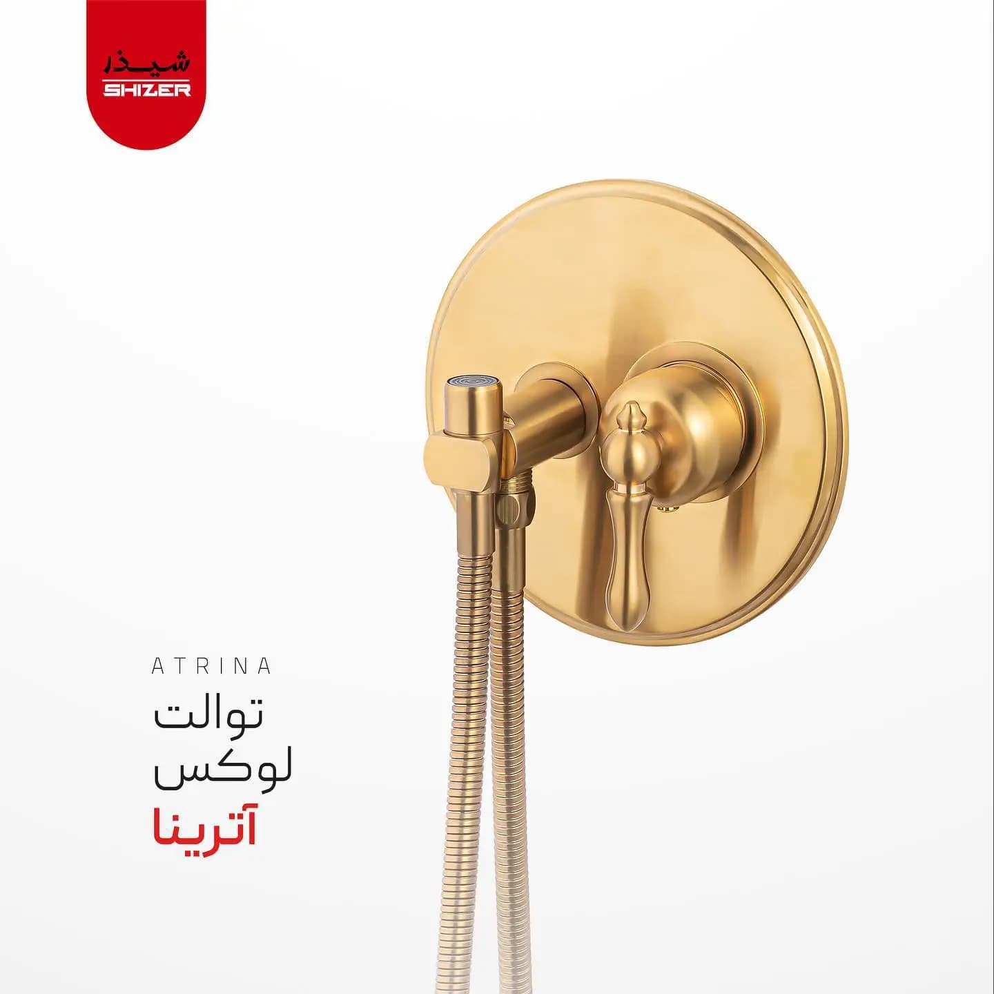 شیر توالت توکار لوکس شیذر مدل آترینا — تصویر ۲