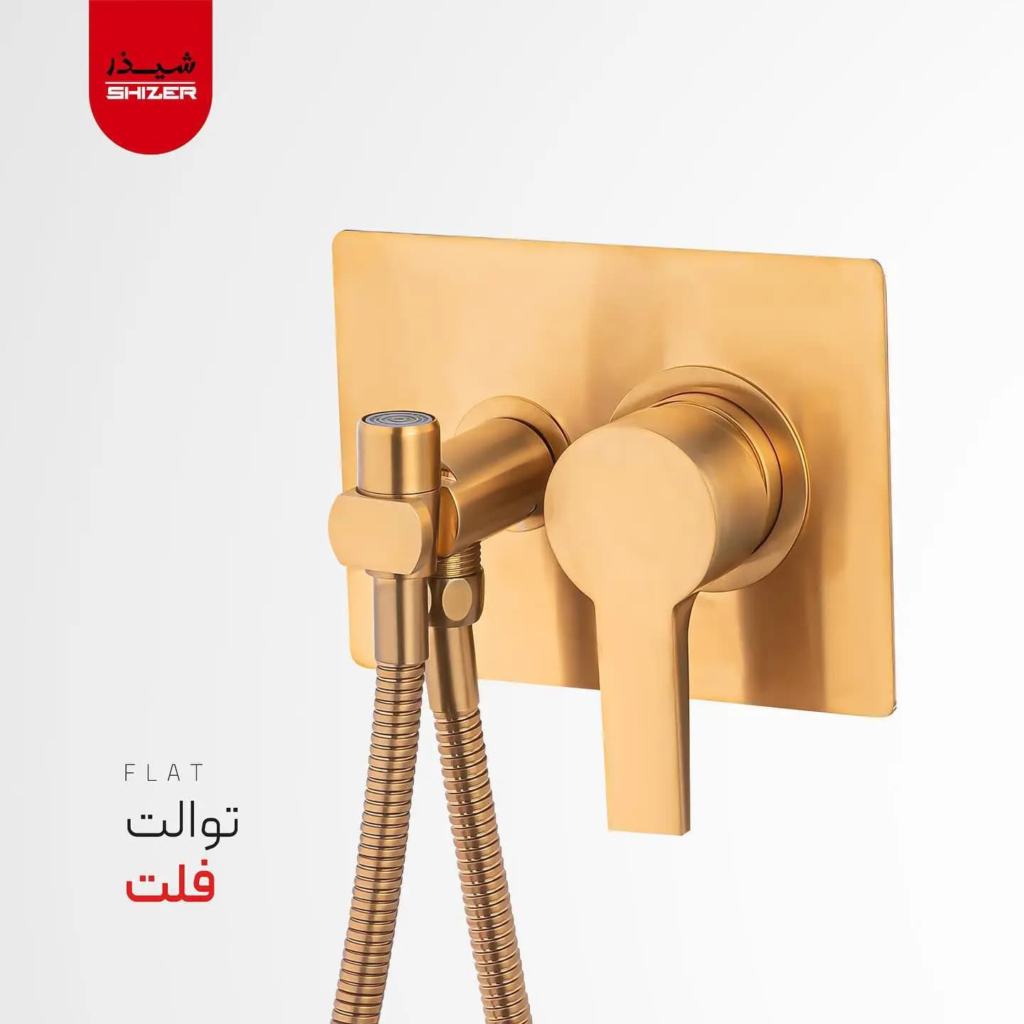 شیر توالت توکار لوکس شیذر مدل فلت — تصویر ۶
