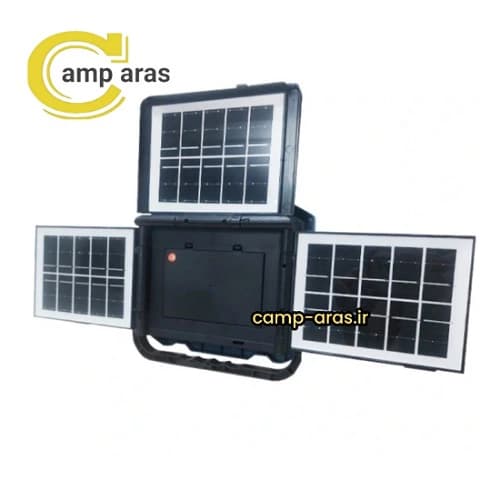 پروژکتور شارژی خورشیدی 3 پنل مدل W-8150-4 — تصویر ۶