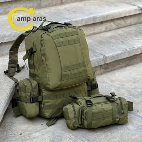 کوله پشتی 60L لیتر تاکتیکال دلتا 4 تکه Taktical اصلی — تصویر ۵