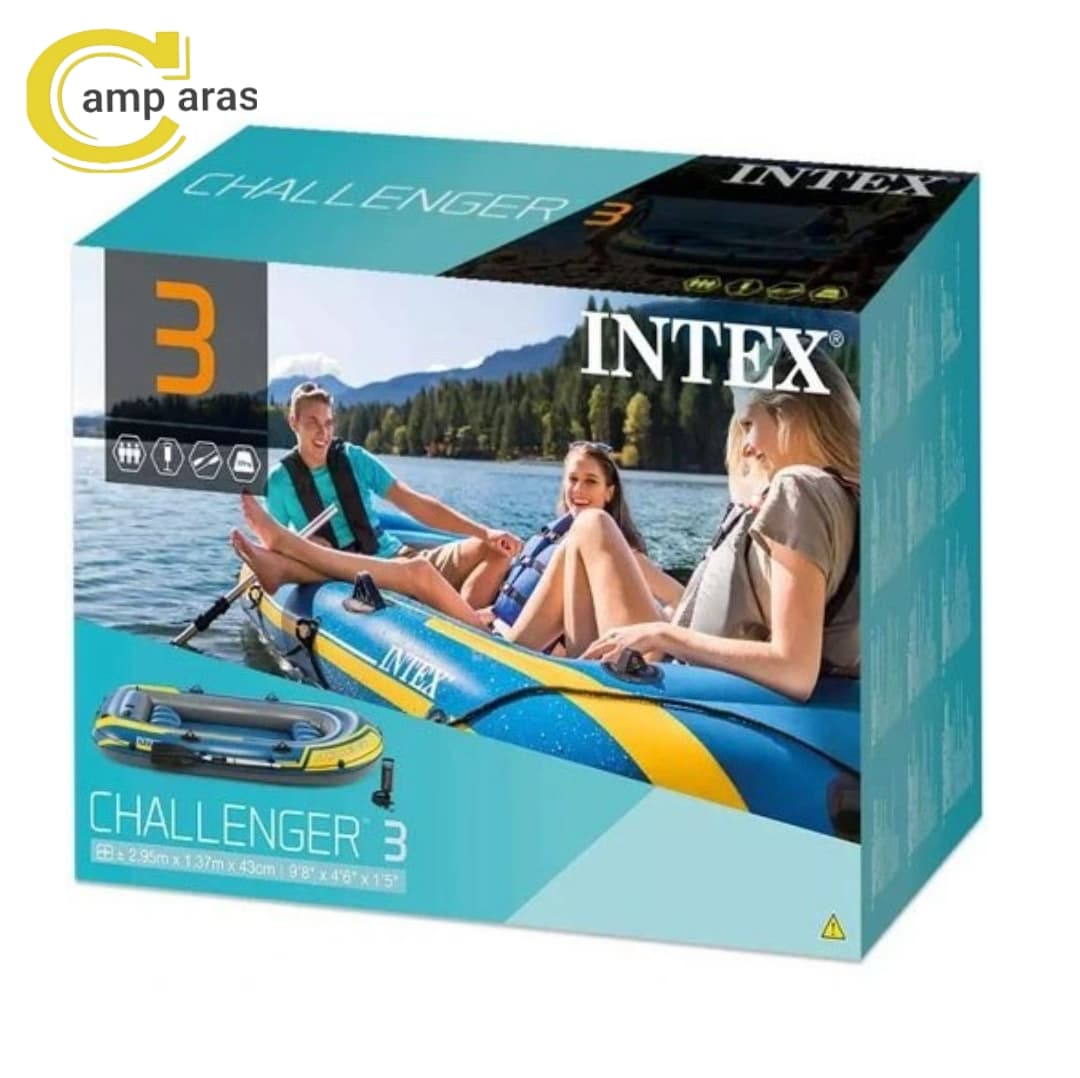 قایق بادی اینتکس مدل چلنجر 3 نفره INTEX — تصویر ۶