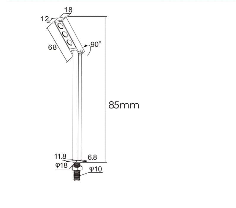 چراغ LED ویترینی لایت ویو فانتونی N904 — تصویر ۶