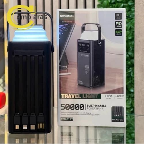 پاوربانک تاپومکس 50 هزار میلی آمپر TPB-F127 TOPOMAX اصل — تصویر ۹