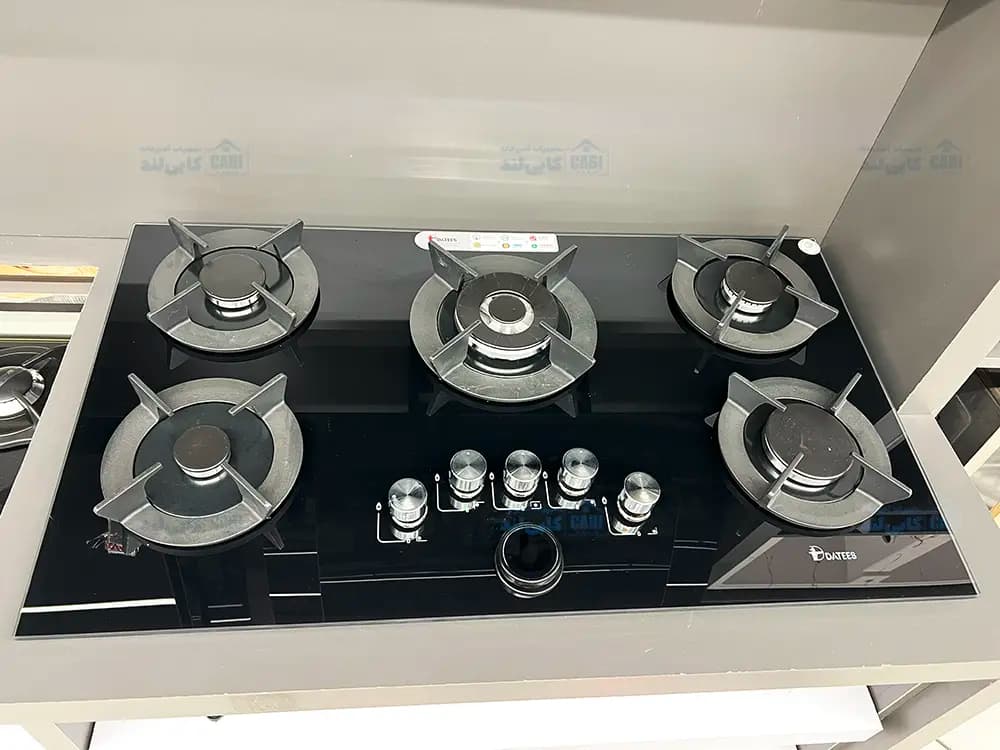 اجاق گاز صفحه ای شیشه ای ۵ شعله داتیس مدل DG-596 — تصویر ۶