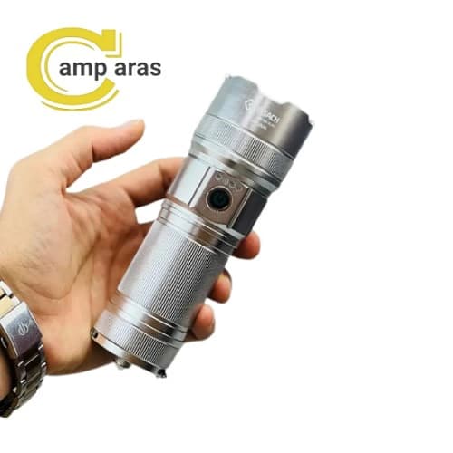 چراغ قوه شارژی کینساچ KS-180-3LED زوم دار — تصویر ۴