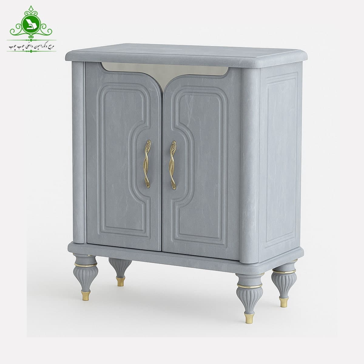 جاکفشی تمام MDF وکیوم مدل دو درب پروانه — تصویر ۳