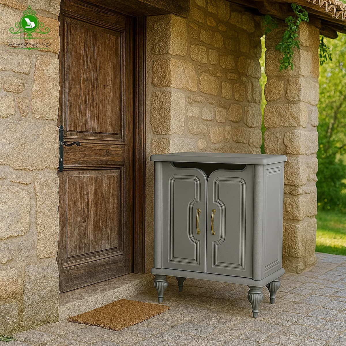 جاکفشی تمام MDF وکیوم مدل دو درب پروانه — تصویر ۶