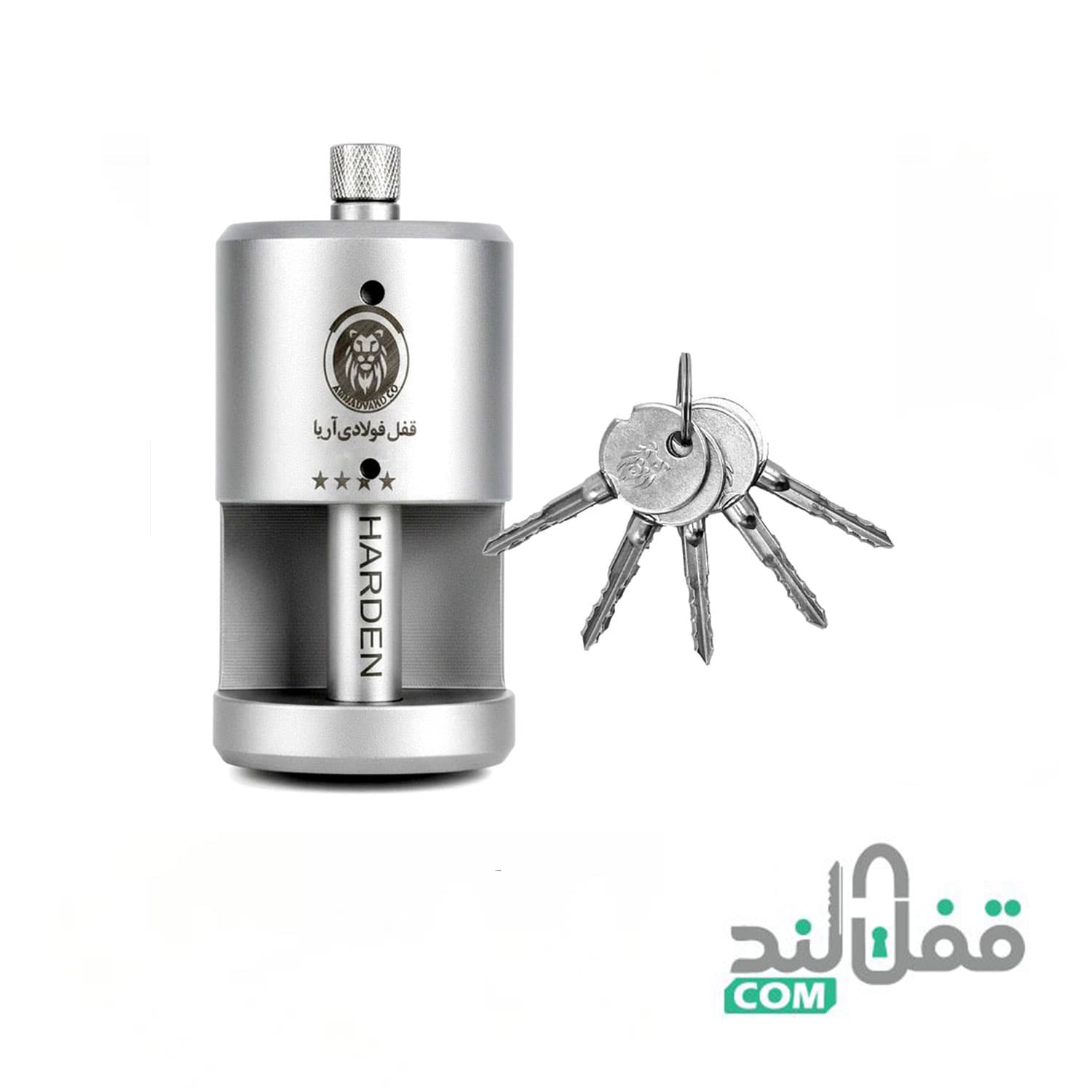 قفل آویز آریا مدل فولادی نشکن کد OCC سایز 85 میلیمتر