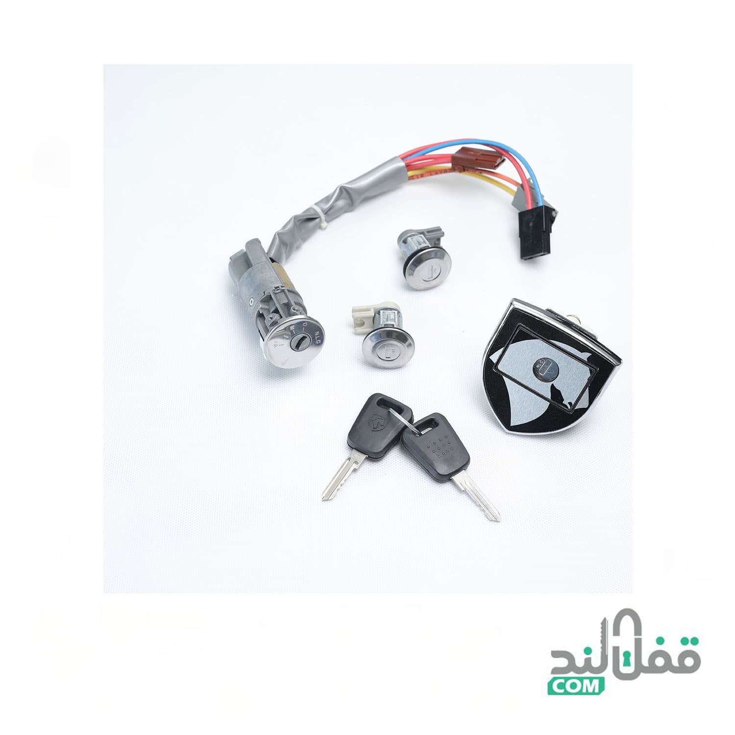 ست قفل و سوئیچ سمند صندوق مستطیلی کد PU20300