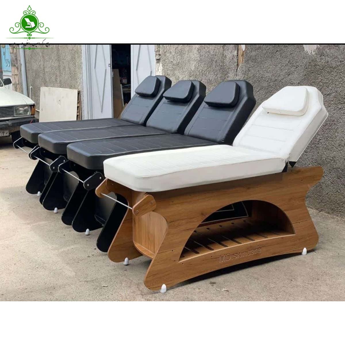 تخت ماساژ پایه چوبی تاشو مدل K3001