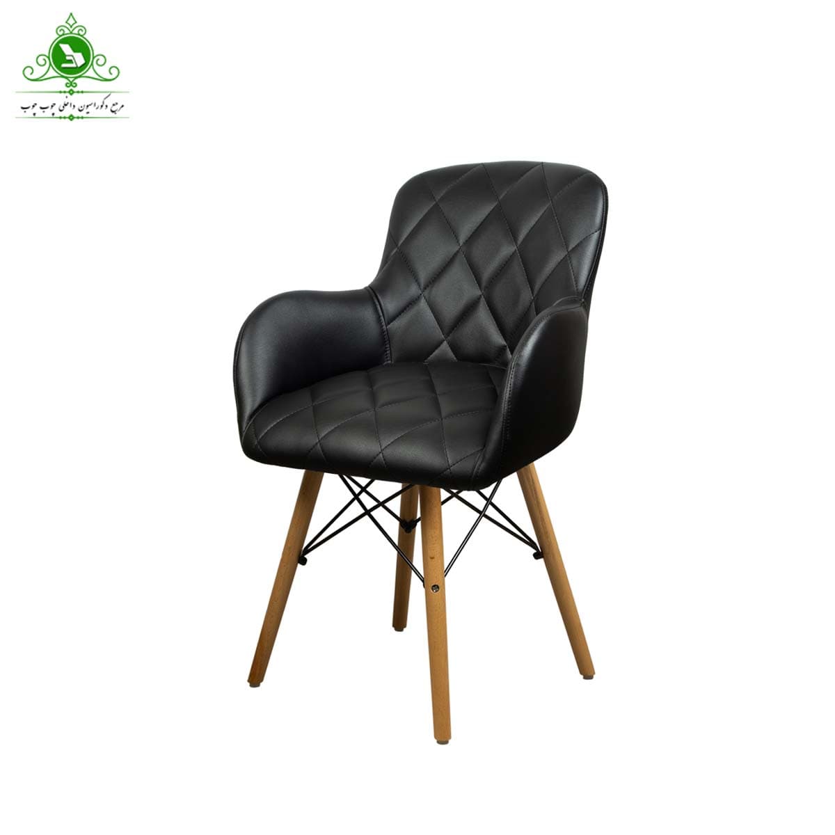 صندلی ناهارخوری پایه چوبی مدل پاتریس