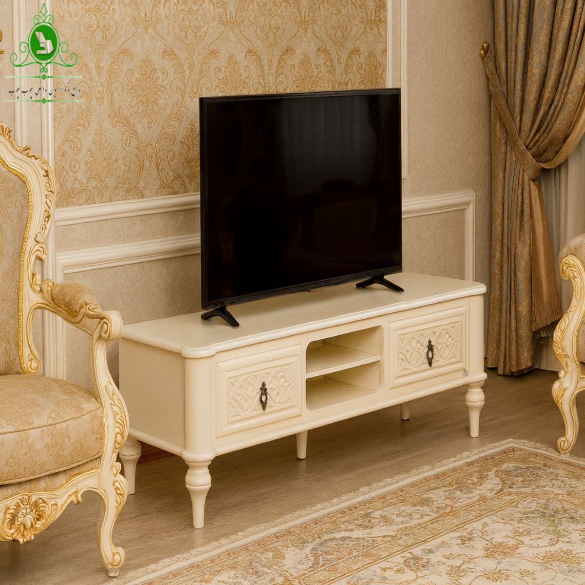 میز تلویزیون MDF وکیوم مدل انزو — تصویر ۴