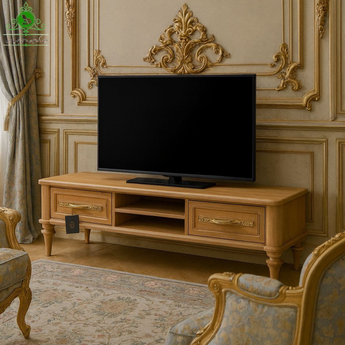 میز تلویزیون MDF وکیوم مدل انزو نیو